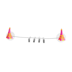 Pylones Cadres Et Albums Photos 4 Clips Ventouse Tour Eiffel Rose -Décoration de porte Soldes 4 clips ventouse tour eiffel rose 7