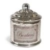 Maisons Du Monde Cloches Et Verrerie Bonbonnière Argentée H 15 Cm