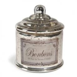 Maisons Du Monde Cloches Et Verrerie Bonbonnière Argentée H 15 Cm