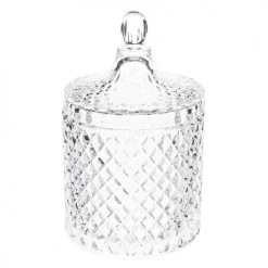 Maisons Du Monde Cloches Et Verrerie Bonbonnière En Verre H 18 Cm