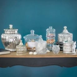 Maisons Du Monde Cloches Et Verrerie Bonbonnière En Verre H 18 Cm -Décoration de porte Soldes bonbonniere en verre h 18 cm 1000 11 25 160253 2