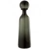 LANADECO Bustes Et Statues Bouteille Décorative Et Bouchon Rond Verre Noir H44,5cm
