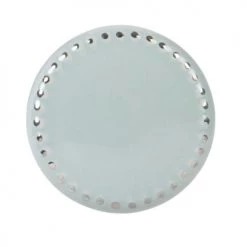 Maisons Du Monde Boutons Et Déco De Porte Bouton De Porte En Céramique Bleu Canard Et Argentée - Lot De 6