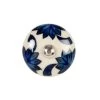 Maisons Du Monde Boutons Et Déco De Porte Bouton De Porte En Grès Blanc Et Motifs Bleus - Lot De 2