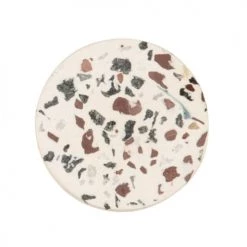 Maisons Du Monde Boutons Et Déco De Porte Bouton De Porte En Grès Blanc Et Noir - Lot De 2