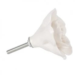 Maisons Du Monde Boutons Et Déco De Porte Bouton De Porte Fleur En Céramique Blanche - Lot De 4 -Décoration de porte Soldes bouton de porte fleur en ceramique blanche 1000 4 26 197646 2