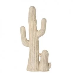 LANADECO Bustes Et Statues Cactus Résine Beige H58cm