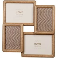 Maisons Du Monde Cadres Et Albums Photos Cadre 4 Vues En Bois D'hévéa