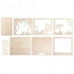 Youdoit Cadres Et Albums Photos Cadre Décoratif En Bois à Motif 3D 24x24x6,5cm -Décoration de porte Soldes cadre decoratif en bois a motif 3d 24x24x6 5cm 3