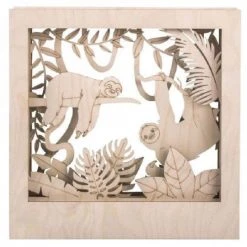 Youdoit Cadres Et Albums Photos Cadre Décoratif En Bois à Motif 3D 24x24x6,5cm -Décoration de porte Soldes cadre decoratif en bois a motif 3d 24x24x6 5cm 5