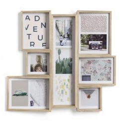 Umbra Pêle-mêle Photos Cadre Edge Multi Wall Frêne Naturel Pour 11 Photos -Décoration de porte Soldes cadre edge multi wall frene naturel pour 11 photos 2
