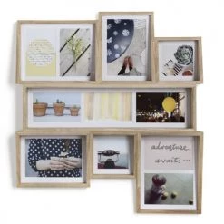 Umbra Pêle-mêle Photos Cadre Edge Multi Wall Frêne Naturel Pour 11 Photos -Décoration de porte Soldes cadre edge multi wall frene naturel pour 11 photos 4