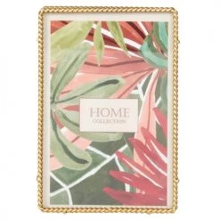 Maisons Du Monde Cadres Et Albums Photos Cadre En Métal Doré Avec Effet De Tressage 10x15 Cm