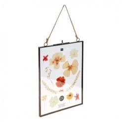 Rico Design Cadres Et Albums Photos Cadre En Métal Noir à Suspendre Double Plaque De Verre 16x22cm -Décoration de porte Soldes cadre en metal noir a suspendre double plaque de verre 16x22cm 2