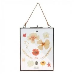 Rico Design Cadres Et Albums Photos Cadre En Métal Noir à Suspendre Double Plaque De Verre 16x22cm -Décoration de porte Soldes cadre en metal noir a suspendre double plaque de verre 16x22cm 3