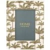 Maisons Du Monde Cadres Et Albums Photos Cadre En Résine Et Bois De Pin Avec Palmiers Imprimés Dorés 17x22 Cm