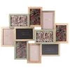 Maisons Du Monde Cadres Et Albums Photos Cadre Multivues 10 Photos Vert, Doré Et Beige 58x49