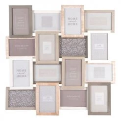 Maisons Du Monde Cadres Et Albums Photos Cadre Multivues 16 Photos En Pin 59x59