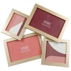 Maisons Du Monde Cadres Et Albums Photos Cadre Multivues 4 Photos Doré 32x29