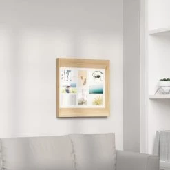 Umbra Cadres Et Albums Photos Cadre Mural Multivues Pour 8 Photos 10x15cm à Fixer, En Bois Naturel -Décoration de porte Soldes cadre mural multivues pour 8 photos 10x15cm a fixer en bois naturel 4