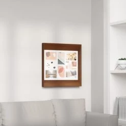 Umbra Cadres Et Albums Photos Cadre Mural Multivues Pour 8 Photos 10x15cm à Fixer, En Bois Noyer -Décoration de porte Soldes cadre mural multivues pour 8 photos 10x15cm a fixer en bois noyer 4