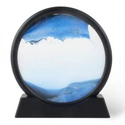 Zen'Arôme Bustes Et Statues Cadre Paysage 3D Sable D18cm Céleste