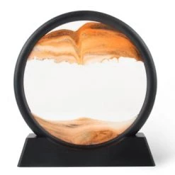 Zen'Arôme Bustes Et Statues Cadre Paysage 3D Sable D18cm Céleste -Décoration de porte Soldes cadre paysage 3d sable d18cm sahara