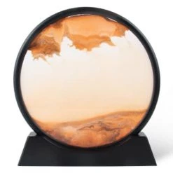 Zen'Arôme Bustes Et Statues Cadre Paysage 3D Sable D25cm Encre -Décoration de porte Soldes cadre paysage 3d sable d25cm sahara 4