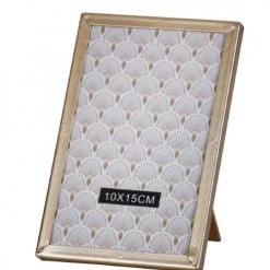 Wadiga Cadres Et Albums Photos Cadre Photo à Poser En Verre Et Métal Doré 10x15