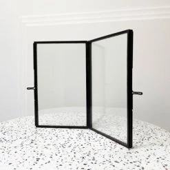 Passage Vernet Cadres Et Albums Photos Cadre Photo à Poser Verre Et Laiton Noir -Décoration de porte Soldes cadre photo a poser verre et laiton noir 4