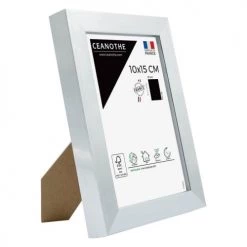 Ceanothe Cadres Et Albums Photos Cadre Photo Acier 10x15 Cm Résine Recyclée -Décoration de porte Soldes cadre photo acier 10x15 cm resine recyclee 10