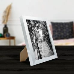 Ceanothe Cadres Et Albums Photos Cadre Photo Acier 15x20 Cm Résine Recyclée -Décoration de porte Soldes cadre photo acier 15x20 cm resine recyclee 3