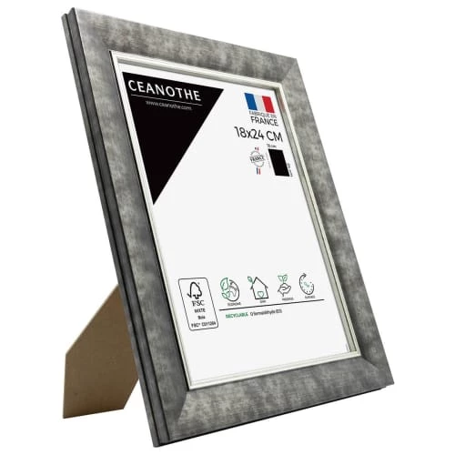 Ceanothe Cadres Et Albums Photos Cadre Photo Acier 18x24 Cm Résine Recyclée 2 Ceanothe Cadres Et Albums Photos Cadre Photo Acier 18x24 Cm Résine Recyclée – Image 2