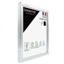 Ceanothe Cadres Et Albums Photos Cadre Photo Acier 24x30 Cm Résine Recyclée -Décoration de porte Soldes cadre photo acier 24x30 cm resine recyclee 4