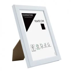 Ceanothe Cadres Et Albums Photos Cadre Photo Blanc 10x15 Cm Résine Recyclée -Décoration de porte Soldes cadre photo blanc 10x15 cm resine recyclee 4