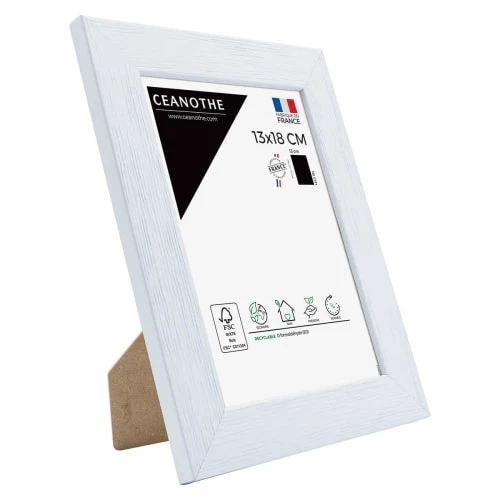 Ceanothe Cadres Et Albums Photos Cadre Photo Blanc 13x18 Cm Bois Reconstitué 2 Ceanothe Cadres Et Albums Photos Cadre Photo Blanc 13x18 Cm Bois Reconstitué – Image 2