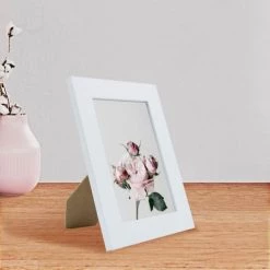 Ceanothe Cadres Et Albums Photos Cadre Photo Blanc 13x18 Cm Bois Reconstitué -Décoration de porte Soldes cadre photo blanc 13x18 cm bois reconstitue 3