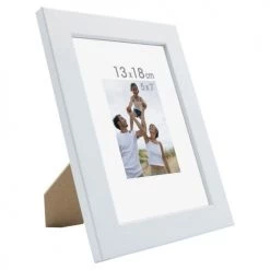 Ceanothe Cadres Et Albums Photos Cadre Photo Blanc 13x18 Cm Bois Reconstitué -Décoration de porte Soldes cadre photo blanc 13x18 cm bois reconstitue 4