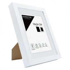 Ceanothe Cadres Et Albums Photos Cadre Photo Blanc 18x24 Cm Bois Reconstitué -Décoration de porte Soldes cadre photo blanc 18x24 cm bois reconstitue 10