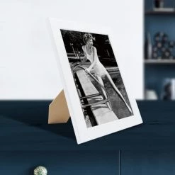 Ceanothe Cadres Et Albums Photos Cadre Photo Blanc 18x24 Cm Bois Reconstitué -Décoration de porte Soldes cadre photo blanc 18x24 cm bois reconstitue 15