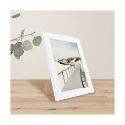 Ceanothe Cadres Et Albums Photos Cadre Photo Blanc 18x24 Cm Bois Reconstitué -Décoration de porte Soldes cadre photo blanc 18x24 cm bois reconstitue 21