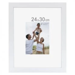 Ceanothe Cadres Et Albums Photos Cadre Photo Blanc 24x30 Cm Bois Reconstitué