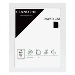 Ceanothe Cadres Et Albums Photos Cadre Photo Blanc 24x30 Cm Bois Reconstitué