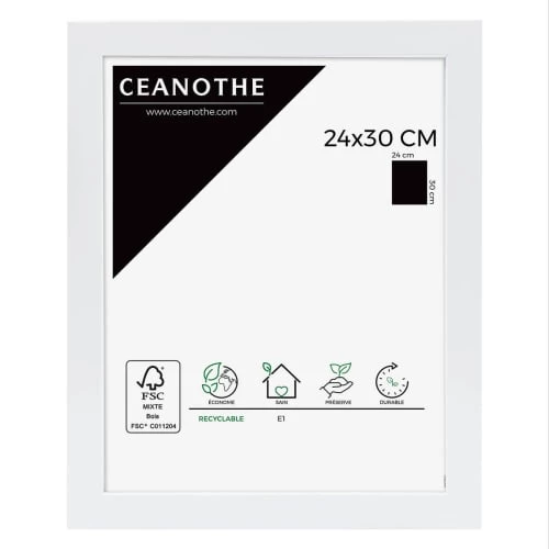 Ceanothe Cadres Et Albums Photos Cadre Photo Blanc 24x30 Cm Bois Reconstitué 1 Ceanothe Cadres Et Albums Photos Cadre Photo Blanc 24x30 Cm Bois Reconstitué