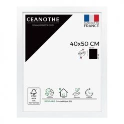 Ceanothe Cadres Et Albums Photos Cadre Photo Blanc 40x50 Cm Bois Reconstitué