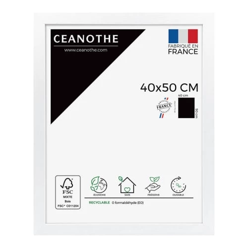 Ceanothe Cadres Et Albums Photos Cadre Photo Blanc 40x50 Cm Bois Reconstitué 1 Ceanothe Cadres Et Albums Photos Cadre Photo Blanc 40x50 Cm Bois Reconstitué