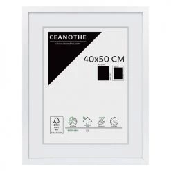 Ceanothe Cadres Et Albums Photos Cadre Photo Blanc 40x50 Cm Bois Reconstitué