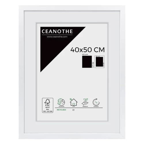 Ceanothe Cadres Et Albums Photos Cadre Photo Blanc 40x50 Cm Bois Reconstitué 1 Ceanothe Cadres Et Albums Photos Cadre Photo Blanc 40x50 Cm Bois Reconstitué
