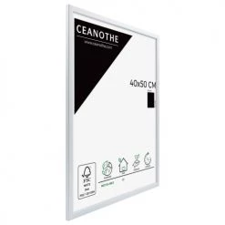 Ceanothe Cadres Et Albums Photos Cadre Photo Blanc 40x50 Cm Résine Recyclée -Décoration de porte Soldes cadre photo blanc 40x50 cm resine recyclee 4