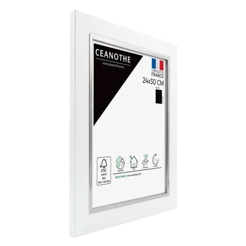 Ceanothe Cadres Et Albums Photos Cadre Photo Blanc Acier 24x30 Cm Bois Massif 2 Ceanothe Cadres Et Albums Photos Cadre Photo Blanc Acier 24x30 Cm Bois Massif – Image 2